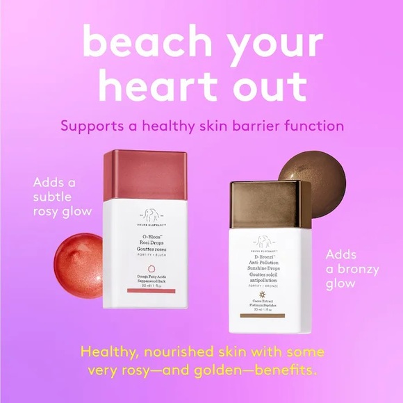 Drunk Elephant Makeup Drunk Elephant Obloos Rosi Drops Fortify